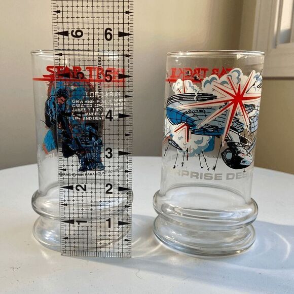 1984 Vintage Star Trek III Drinking Glass, Lord Kruge & Enterprise Crew, Taco Be - Picture 7 of 9